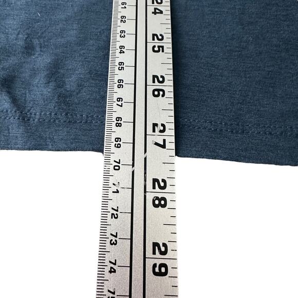 Vuori Polo Shirt Mens Large Heathered Blue Performance Short Sleeve Pullover - Picture 10 of 10